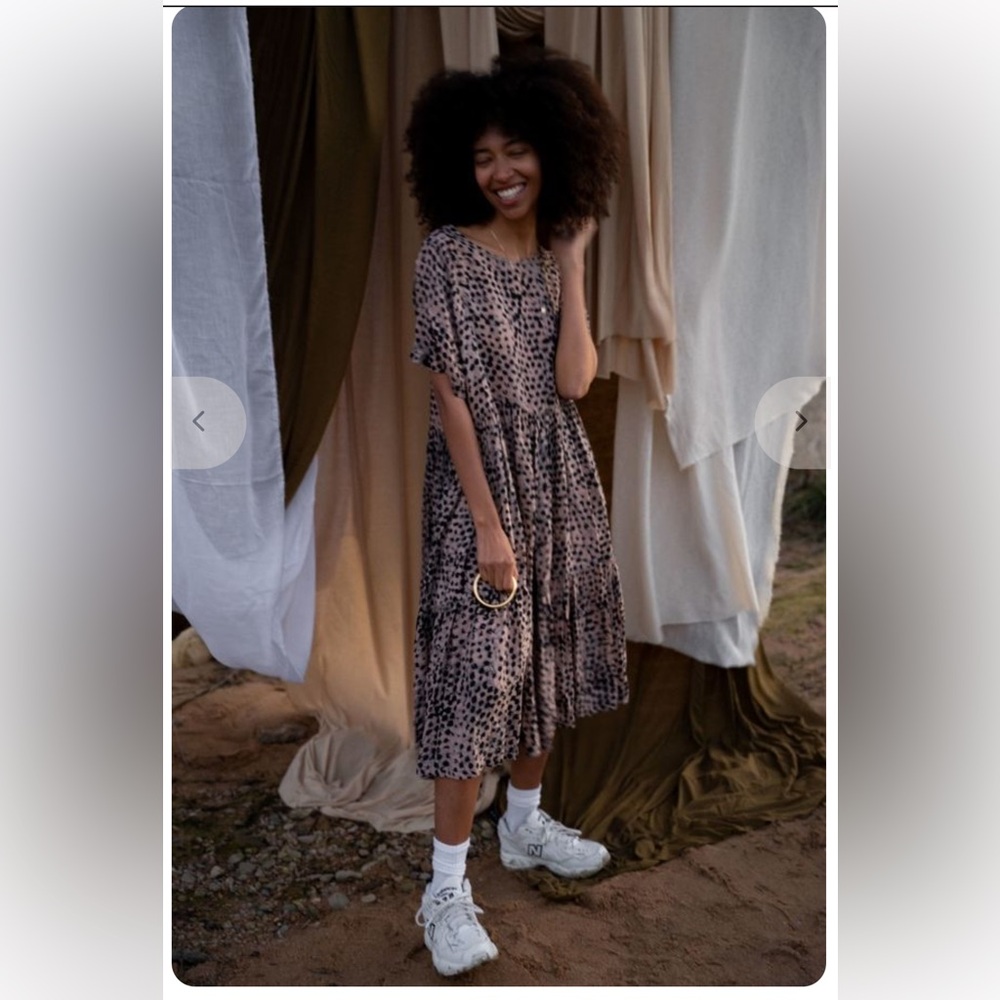 Osei Duro Layer Midi Dress in Snakebite